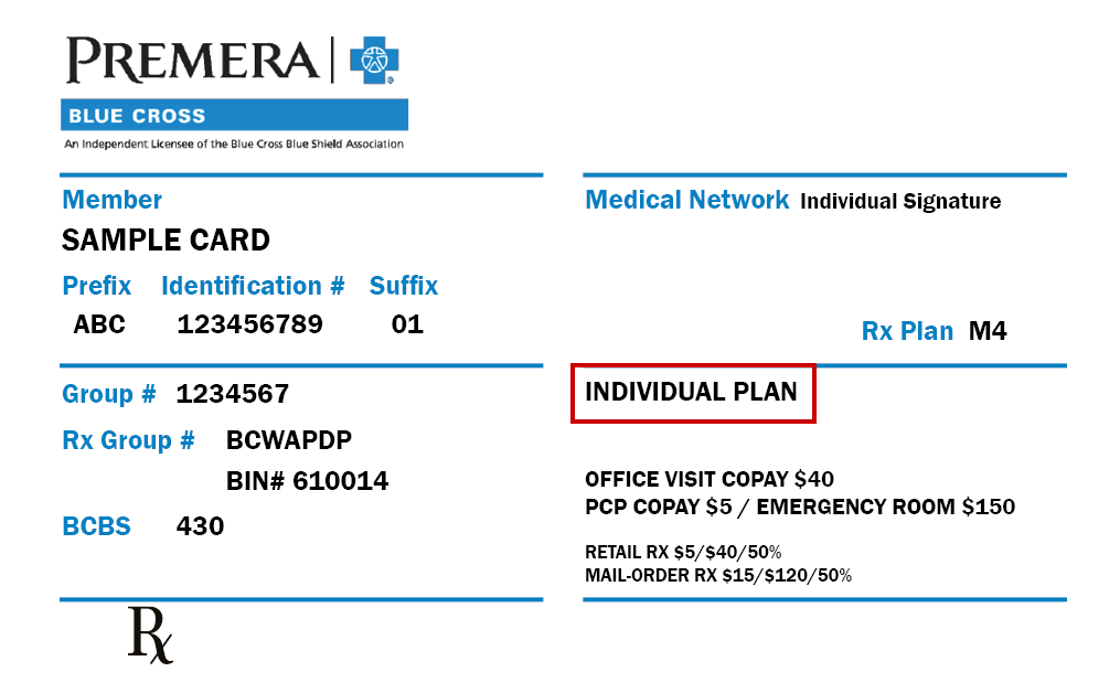 ID card showing the words individual plan on it.