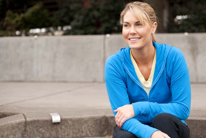 woman in athletic clothes