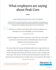 peak care flyer