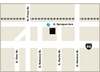 Map of Premera in Spokane