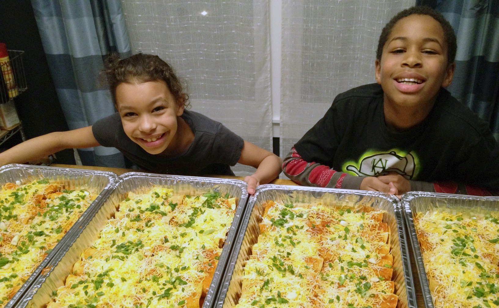 friends of youth with enchiladas